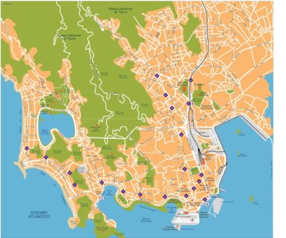 Rio de Janeiro vector map. Eps Illustrator Vector Mapas | Order and ...