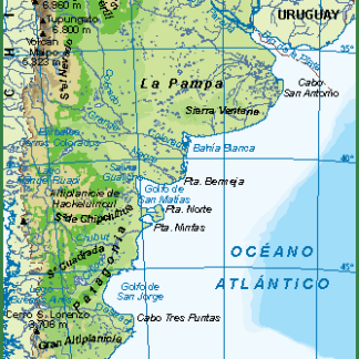 Argentina mapa fisico