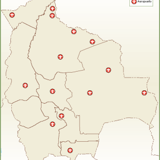 Bolivia mapa comunicacion