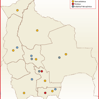 Bolivia mapa energia