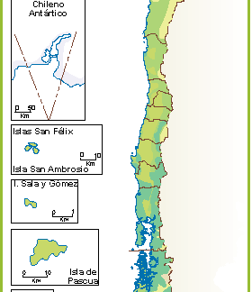 Chile mapa flora fauna