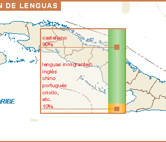 Cuba mapa lenguas