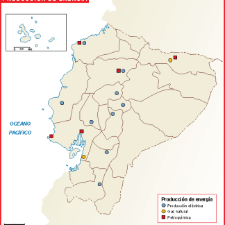 Ecuador mapa energia