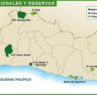 El Salvador mapa parques