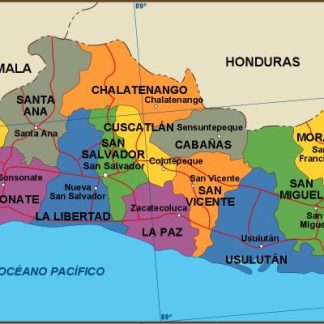 El Salvador mapa politico
