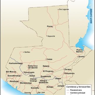 Guatemala mapa carreteras