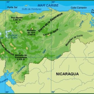 Honduras mapa fisico