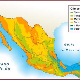 Mexico mapa climas