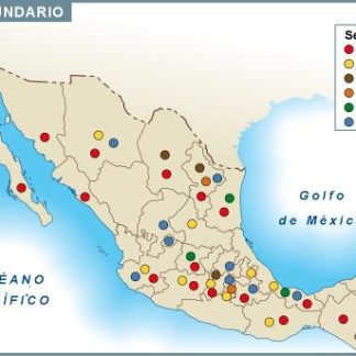 Mexico mapa secundario