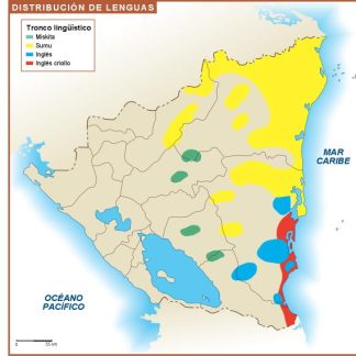 Nicaragua mapa lenguas