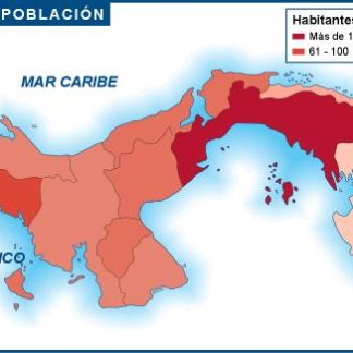 Panama mapa densidad